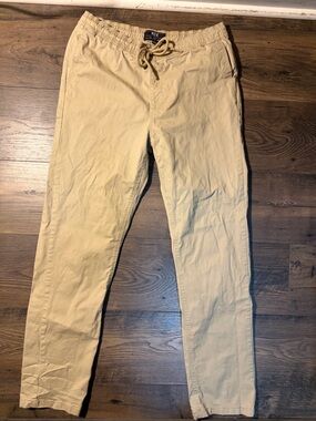 MBX Men's Drawstring Chinos in Beige
